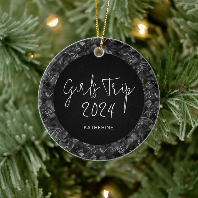 Ornamento De Cerâmica Folha de folhosas personalizadas para raparigas el (Árvore)