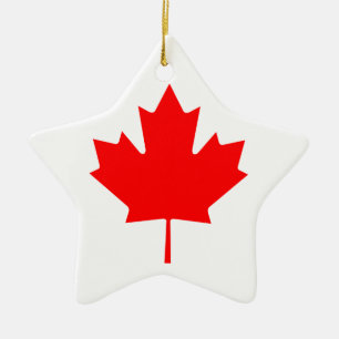 Ornamento De Cerâmica Folha de Mapeamento do Canadá
