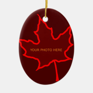 Ornamento De Cerâmica Folha de outono