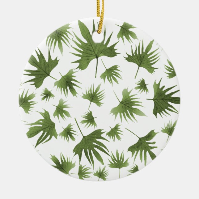 Ornamento De Cerâmica Folhas de Vinha das Canárias (Frente)