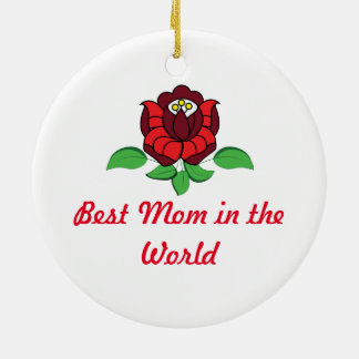 Ornamento De Cerâmica Folk art floral húngaro personalizado