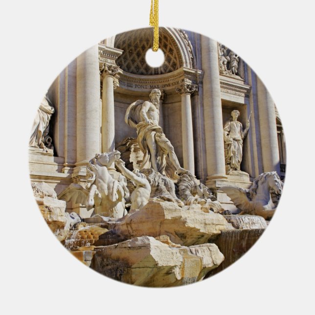 Ornamento De Cerâmica fonte da Trevi (Traseira)
