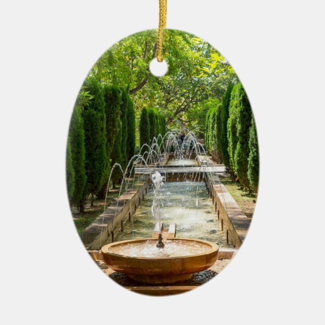 Ornamento De Cerâmica Fonte no Jardim Almudaina - Palma de Maiorca (Frente)