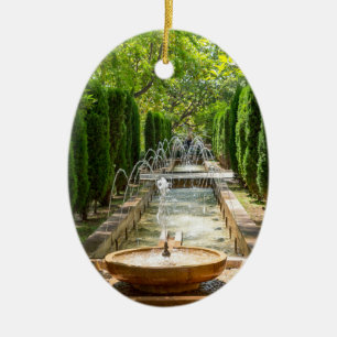 Ornamento De Cerâmica Fonte nos jardins de Almudaina - Maiorca