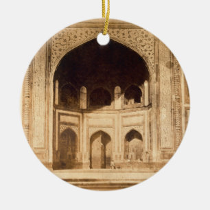 Ornamento De Cerâmica Fora do Taj Mahal, ilustrado provavelmente 'no pH