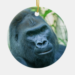 Ornamento De Cerâmica Força Inabalável Silverback Gorilla Kito