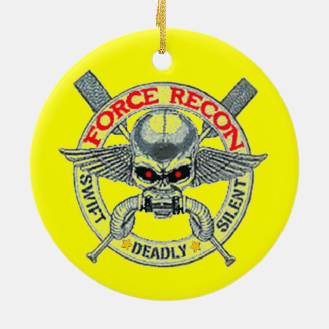 ORNAMENTO DE CERÂMICA FORCE RECON (Traseira)