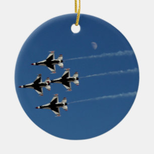 Ornamento De Cerâmica Formação Diamante dos F-16 Thunderbirds
