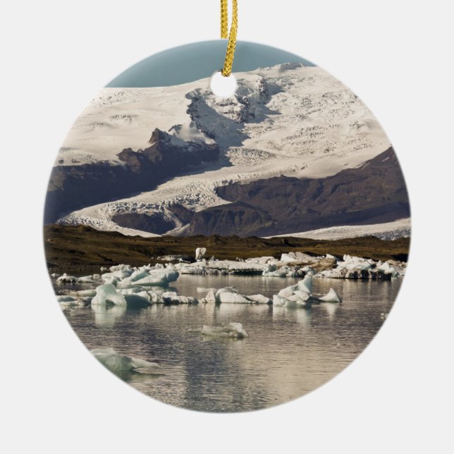 Ornamento De Cerâmica Formações de iceberg (Frente)