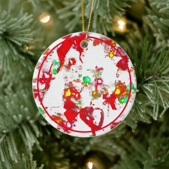 Ornamento De Cerâmica Formas E Cores De Natal (Árvore)