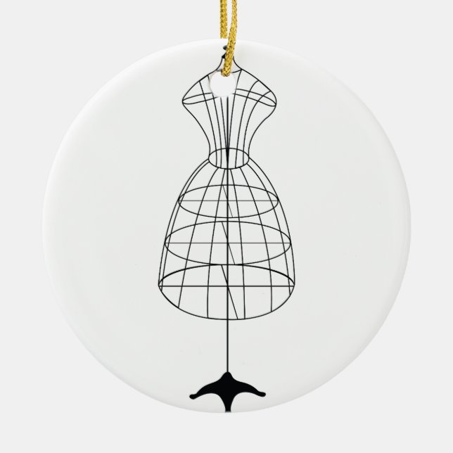 Ornamento De Cerâmica Formulário de vestimenta (Frente)