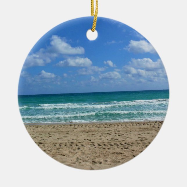 Ornamento De Cerâmica Fort Lauderdale, Florida (Frente)