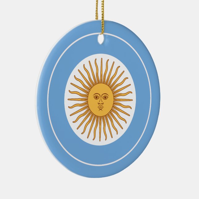 Ornamento De Cerâmica Fórum da Bandeira da Argentina, Bandeira da Argent (Direito )