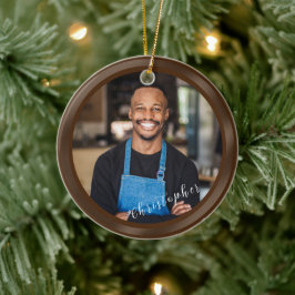 Ornamento De Cerâmica Foto Brown minimalista