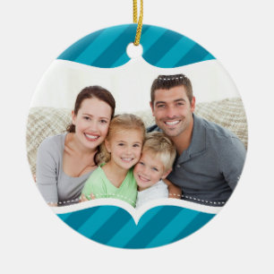 Ornamento De Cerâmica FOTO DA FAMÍLIA HANUKKAH ORNAMENT ousada banda bri