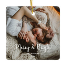 Foto da família na moda Natal Feliz Bright