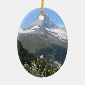 Ornamento De Cerâmica Foto da montanha de Matterhorn