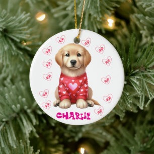 Ornamento De Cerâmica Foto de animal de estimação moderna personalizada
