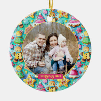 Ornamento De Cerâmica Foto de Biscoito Gingerpão de Cama Cáudia