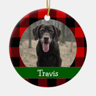 Ornamento De Cerâmica Foto de Cachorro Personalizada