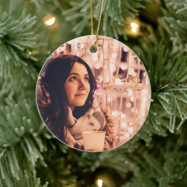 Ornamento De Cerâmica Foto de Cheio de Natal moderno (Árvore)