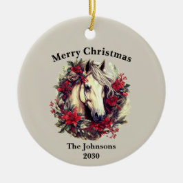Ornamento De Cerâmica Foto de Feriado de Férias de Festa de Cavalo de Na
