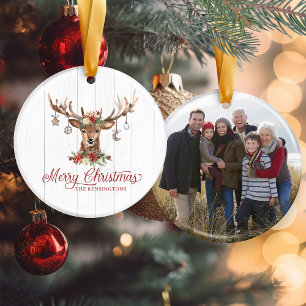 Ornamento De Cerâmica Foto de Feriado de Ornaments de Natal Russo