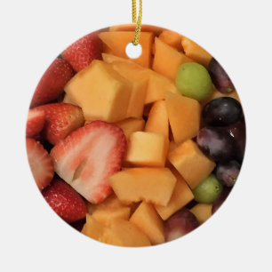 Ornamento De Cerâmica Foto de Fruta mista