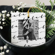 Foto de Natal FA LA White e Black Calliographic