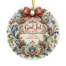 Foto de Rosemaling de Natal Norueguês