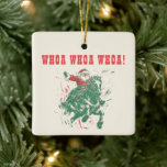 Ornamento De Cerâmica Foto do Cavalo do Cowboy Papai Noel do Western Rod<br><div class="desc">O Cowboy Papai Noel Diversão de Natal do Rodeo Ocidental Feriados de Natal em Rodeo com ornamento cerâmico com modelo de foto personalizado no verso.</div>