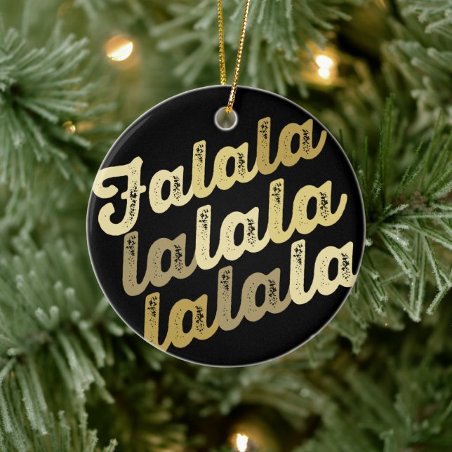 Ornamento De Cerâmica Foto do Dourado Ortografia do Ombre, Falalala, Nat (Árvore)