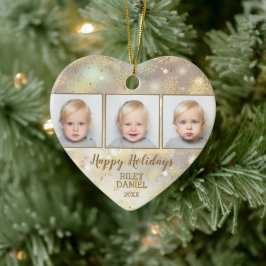 Ornamento De Cerâmica Foto do Floco de Neve