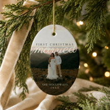 Foto do Primeiro Natal Casados Recém-Casados Moder