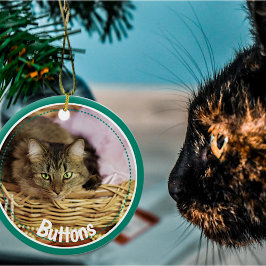 Ornamento De Cerâmica Foto Festiva Pet 2021 Ornamen Cerâmico Natal