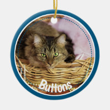 Foto Festiva Pet 2021 Ornamen Cerâmico Natal