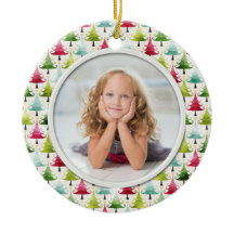 Foto multicolorido das árvores de Natal