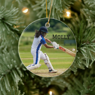 Ornamento De Cerâmica Foto Personalizada da Vida de Mãe de Críquete