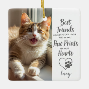 Ornamento De Cerâmica Foto Personalizada de Animal de Estimação Impressõ