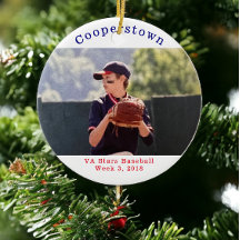Foto personalizada de beisebol de Cooperstown, sem