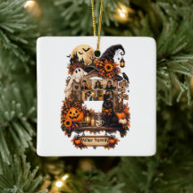 Foto Personalizada de Halloween com Nome Preto Ca