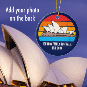 Ornamento De Cerâmica Foto Personalizada De Trip Da Sydney Opera House A