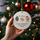 Ornamento De Cerâmica Foto personalizada fotógrafa elegante de Natal ret<br><div class="desc">Ornamento Fotográfico Personalizado e Fofo de Natal Retroativo</div>
