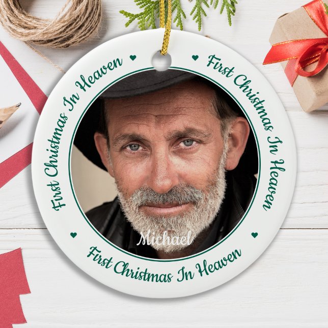 Ornamento De Cerâmica Foto personalizada para o Memorial do Céu do Prime (Criador carregado)