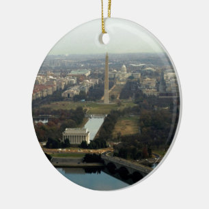 Ornamento De Cerâmica Fotografia aérea do Washington DC