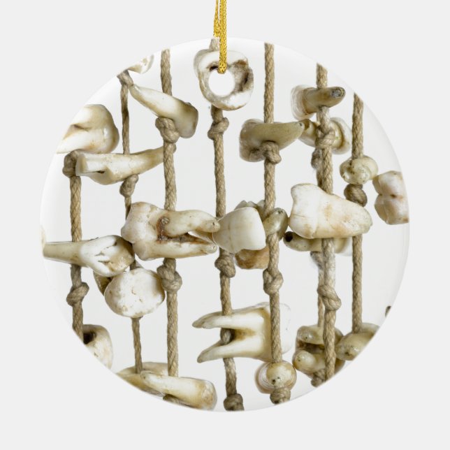 Ornamento De Cerâmica Fotografia dentária engraçada Dentista de dentes e (Traseira)