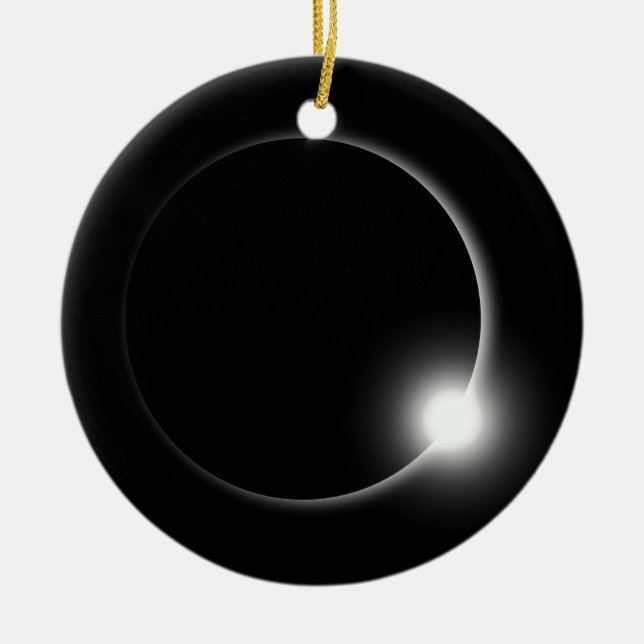 Ornamento De Cerâmica Fotografia solar do alargamento de Sun da lua do (Frente)