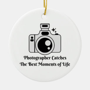 Ornamento De Cerâmica Fotógrafo Captura os Melhores Momentos de Vida em