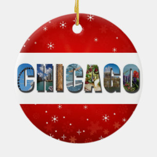 Ornamento De Cerâmica Fotos do Viagem de Chicago Illinois