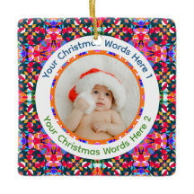 Fotos Personalizadas Feliz Natal Moderno Colorido